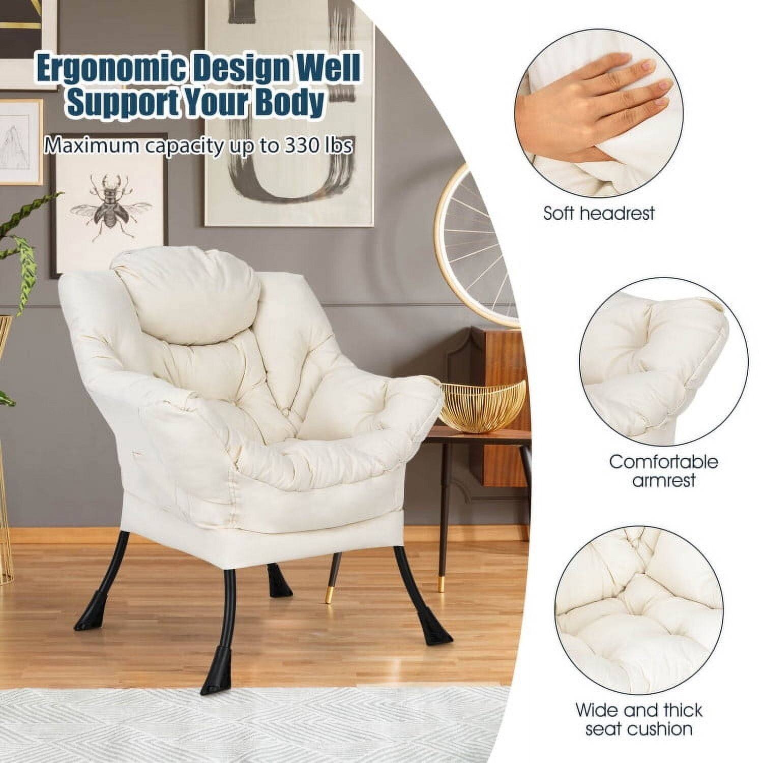 Ergonomic Design Well Support Your Body  
Maximum capacity up to 330 lbs  

- Soft headrest  
- Comfortable armrest  
- Wide and thick seat cushion