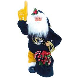 Santa's Workshop - Missouri Tigers 12" Animated Musical Santa - Black