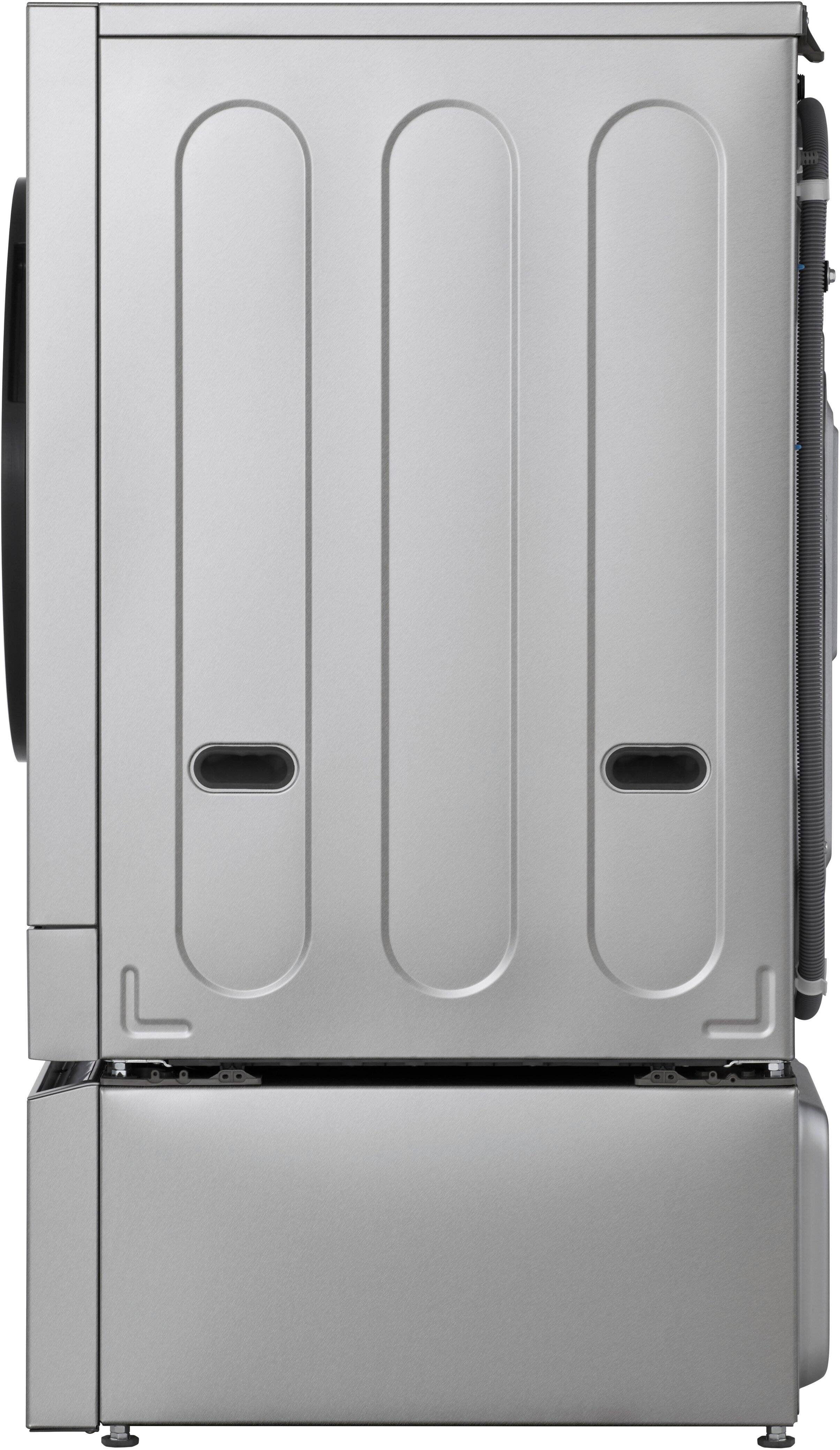 Alt View 16. LG - SIGNATURE SideKick 1.0 Cu Ft Top Load Pedestal Washer with Dual LED Display - Brushed Platinum Steele.