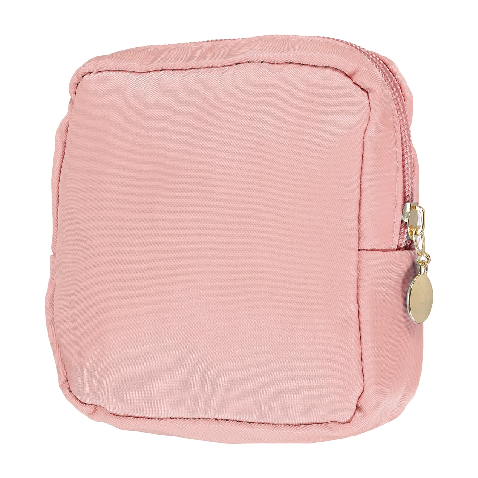 Unique Bargains - Portable Polyester Period Bag for Women, Cute Zippered Pouch for Sanitary Towel Storage Travel - Pink