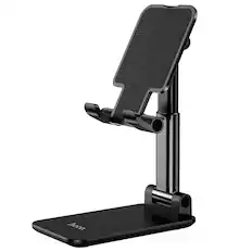 Front. hoco. - Adjustable Folding Stand for Phones and Tablets - Black.