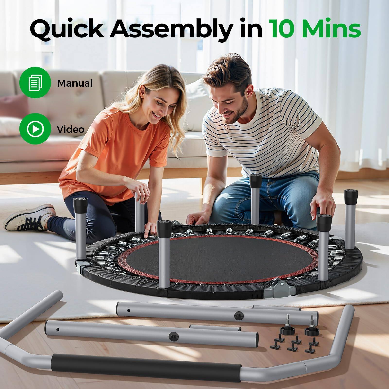 Quick Assembly in 10 Mins

Manual

Video