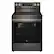 Front. LG - 6.3 Cu. Ft. Freestanding Electric True Convection Smart Range with Air Fry and Premium Handle - PrintProof Black Stainless Steel.