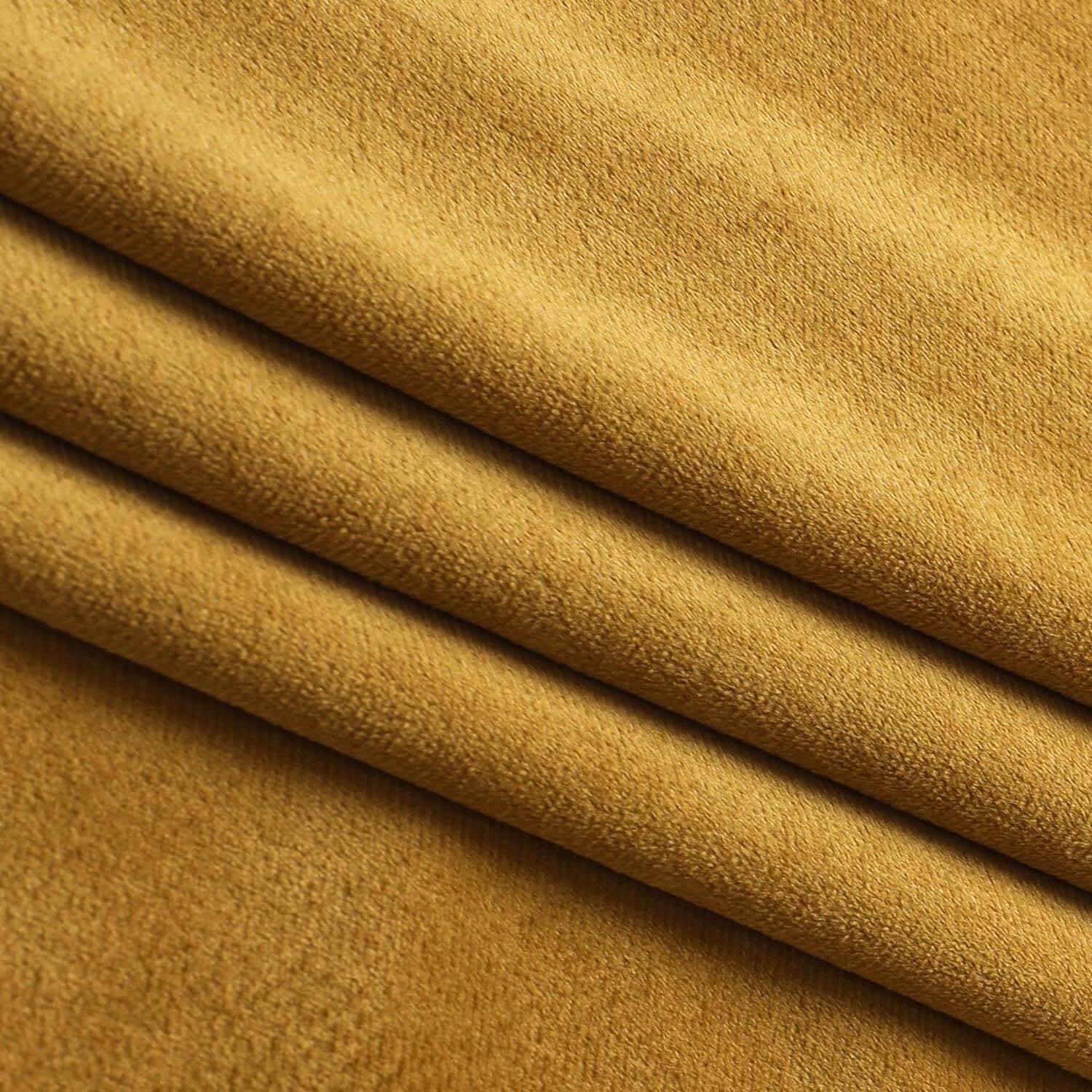 Back. Kate Aurora - Kate Aurora Christmas Essentials Light Filtering Complete Attached Velvet Window Curtains & Valance Set - Gold - Gold.