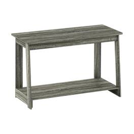 FurniFact - Wooden TV Stand in French Oak Grey with Modern Storage Design - Gray