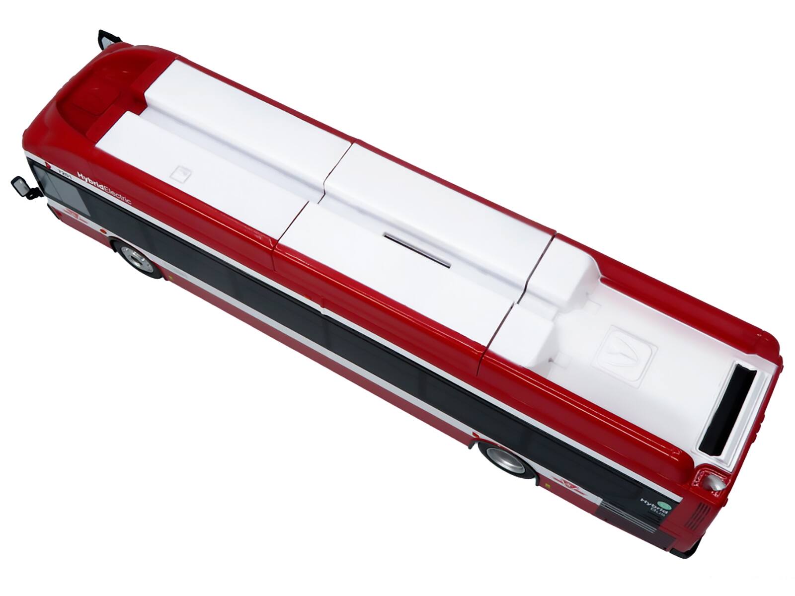 Alt View 5. Iconic Replicas - New Flyer Xcelsior Transit Bus Bank Toronto Transit Commission Red & White Limited Edition 1/43 Model by Iconic Replicas.