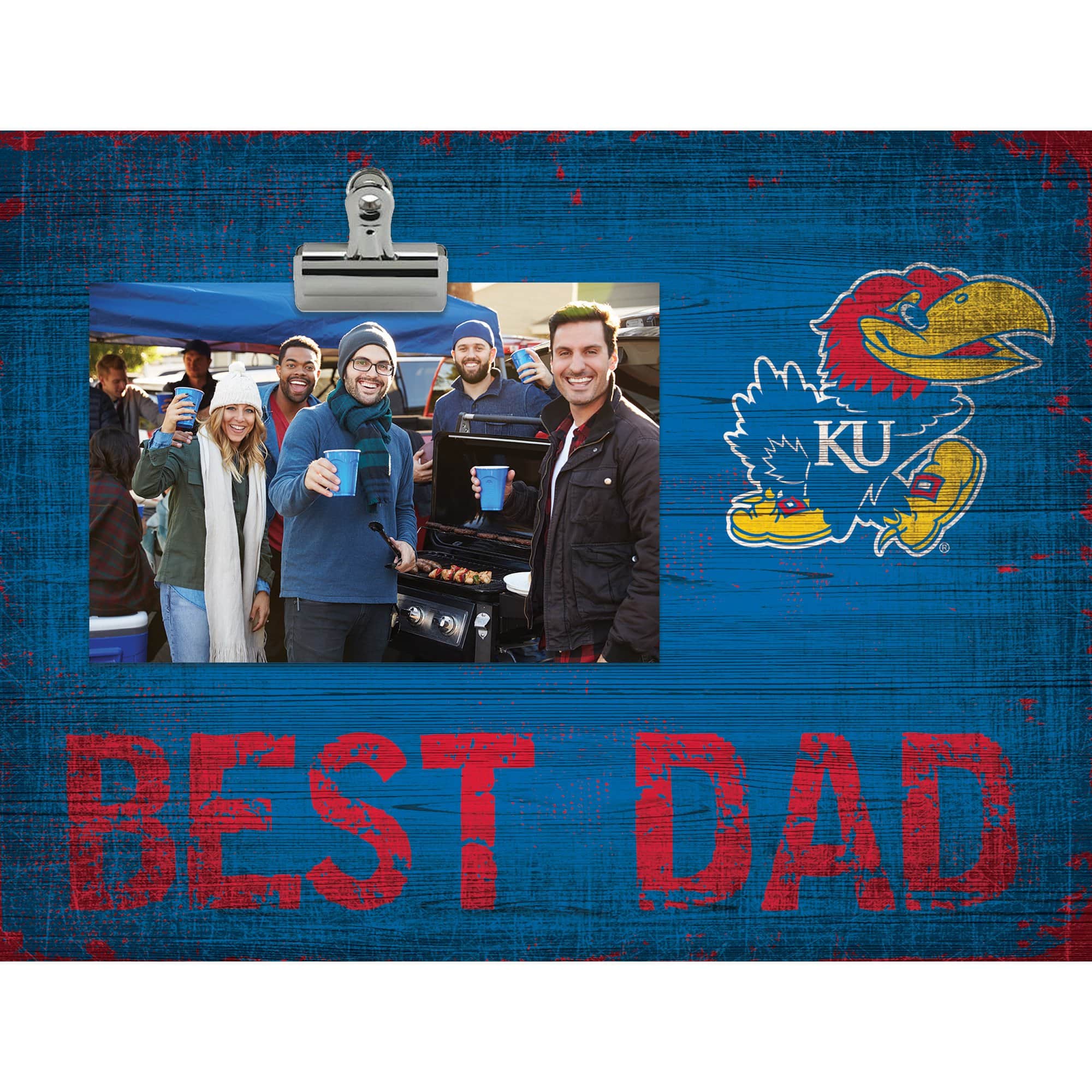 Fan Creations - Kansas Jayhawks 8'' x 10.5'' Best Dad Clip Frame - Multicolor price history on PriceWatchPro