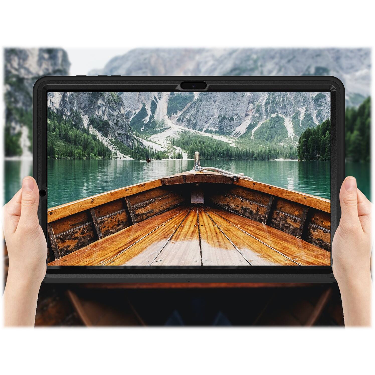 Alt View 17. SaharaCase - PROTECTION Hand Strap Series Case for Samsung Galaxy Tab S8+ - Black.