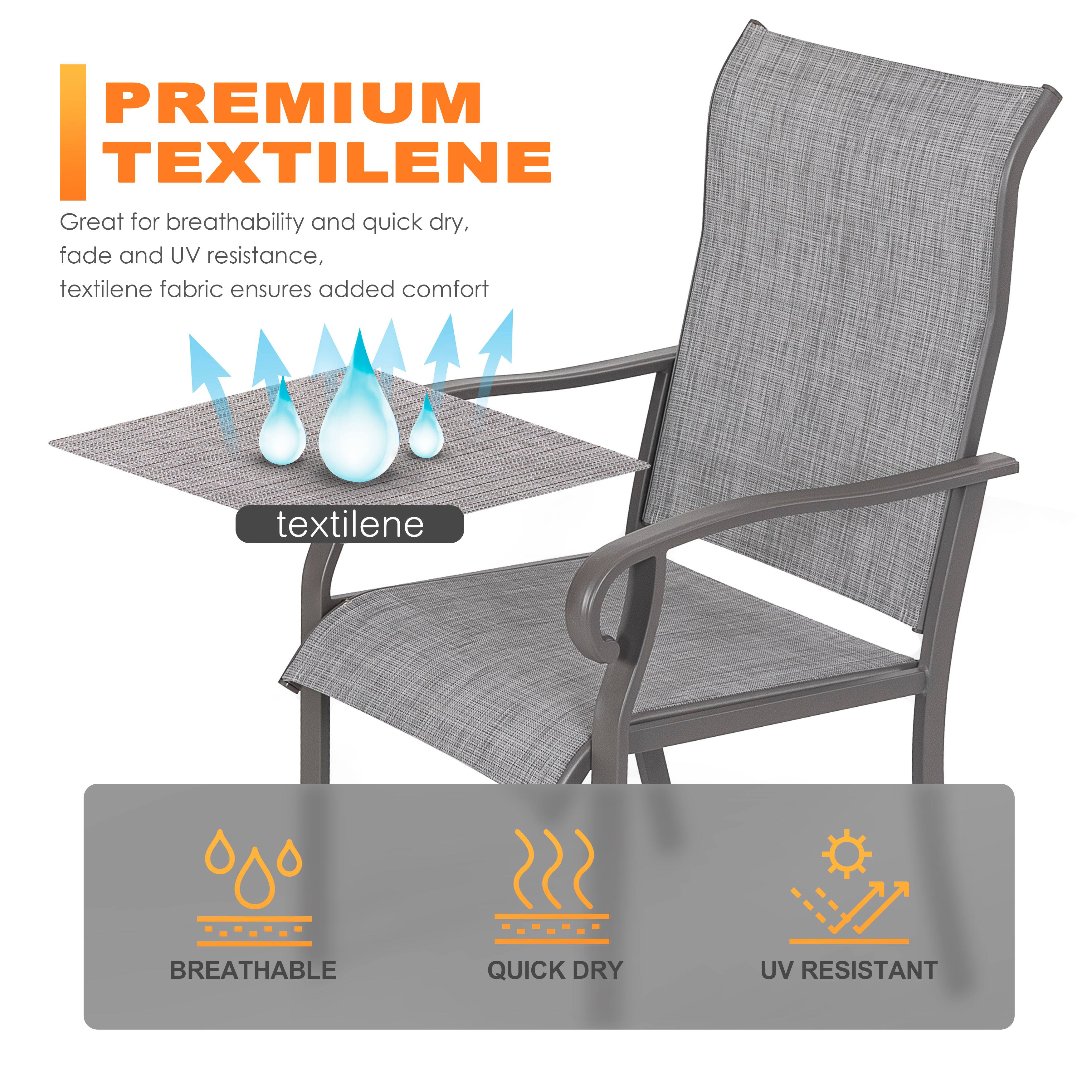 PREMIUM TEXTILENE

Great for breathability and quick dry, fade and UV resistance, textilene fabric ensures added comfort

textilene

BREATHABLE QUICK DRY UV RESISTANT
