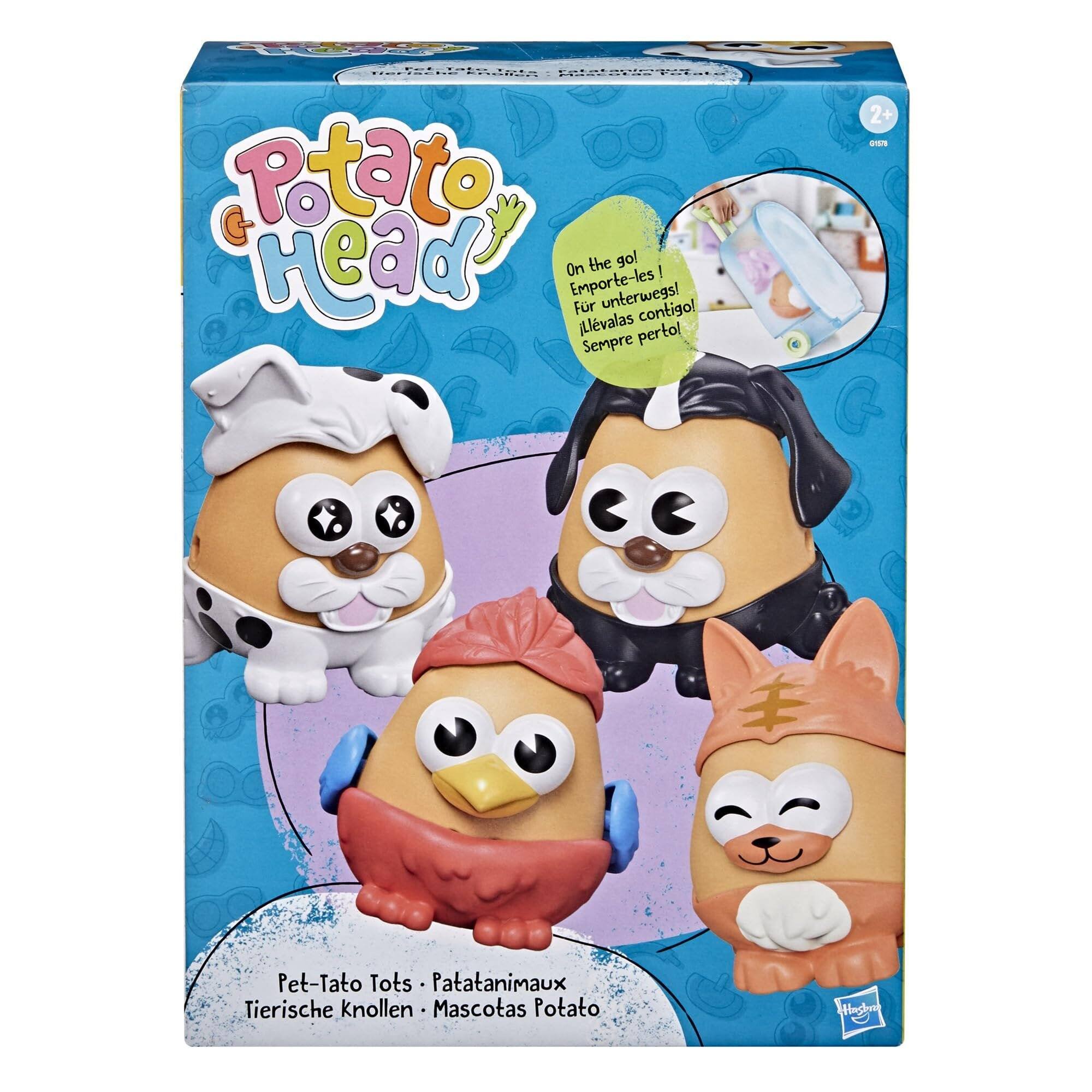 Potato Head

ret Tato Fatatanimaux tierische KREllen Tota Potato PASSERLES G Potato MORK! On the go! Emporte-les! unterwegs! Fr contigo! Llvalas perto! Sempre

2+ 0578

Pet-Tato Tots Patatanimaux Tierische knollen Mascotas Potato

Hostro