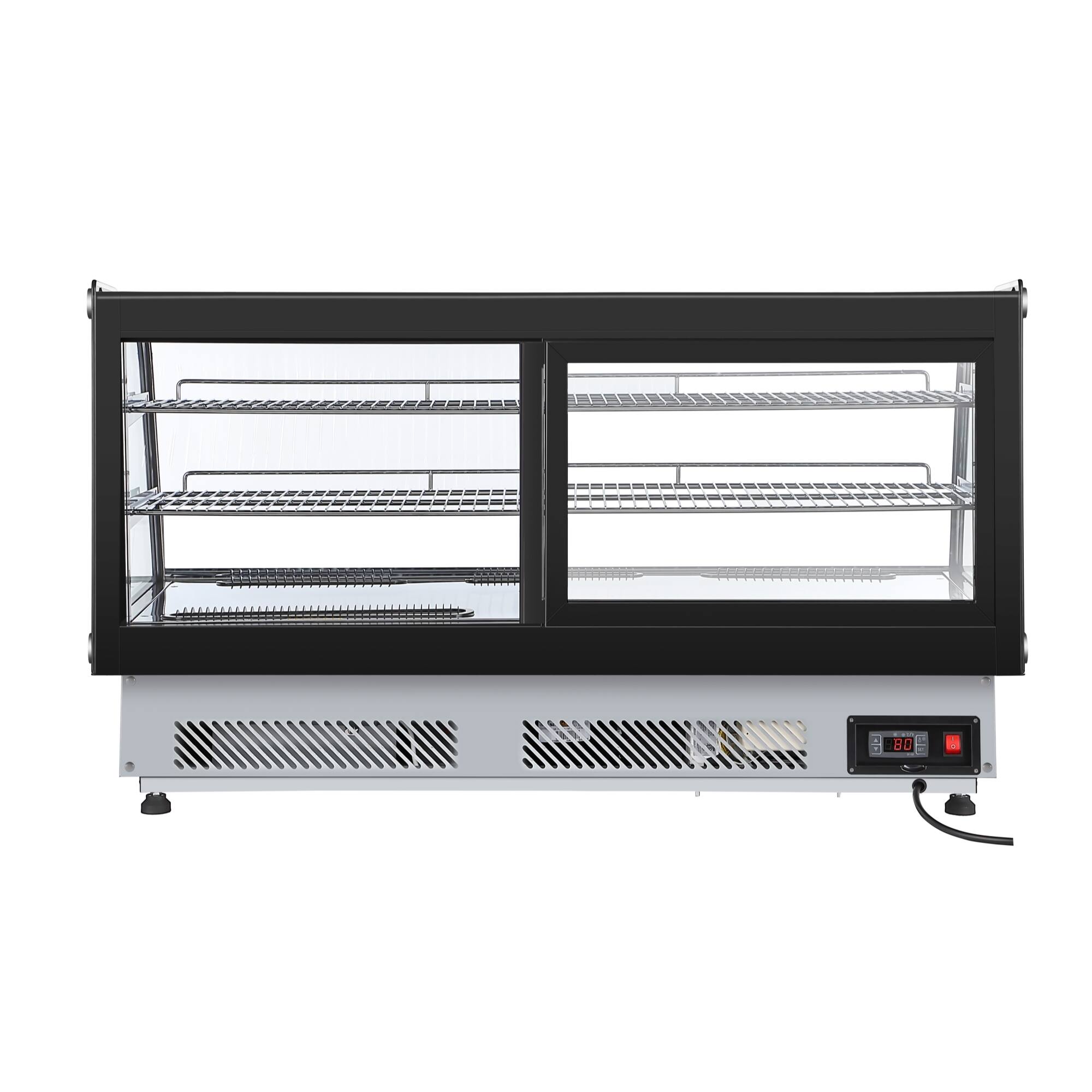 Alt View 7. Koolmore - 48 in. Drop-In Countertop Display Refrigerator in Black (DICDC-202-BK) - Stainless steel.