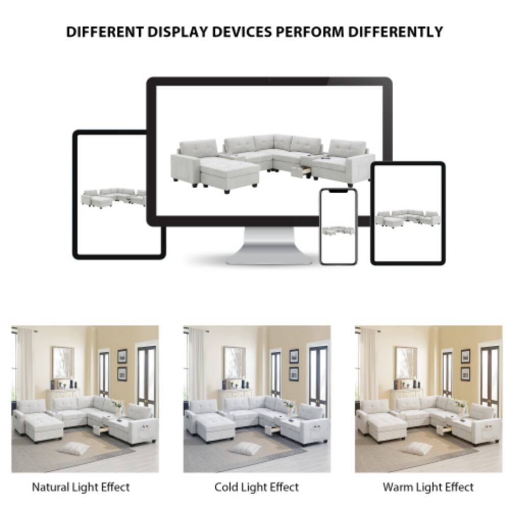 Different display devices perform differently

Natural Light Effect  
Cold Light Effect  
Warm Light Effect
