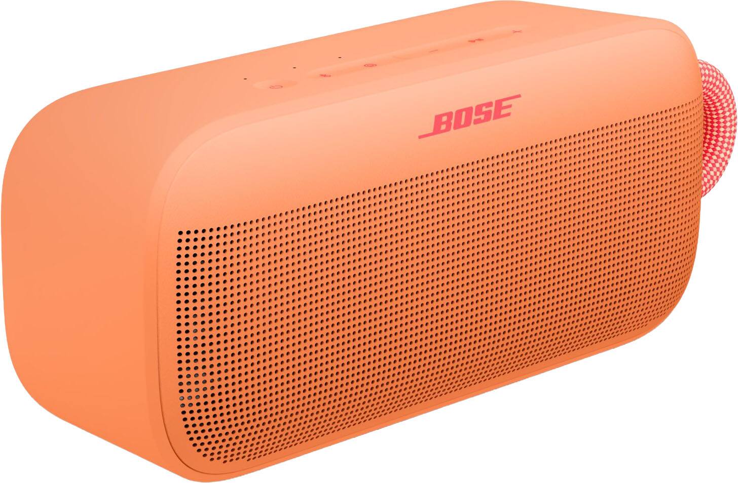 Angle. Bose - SoundLink Plus Portable Bluetooth Speaker - Sunset Peach.