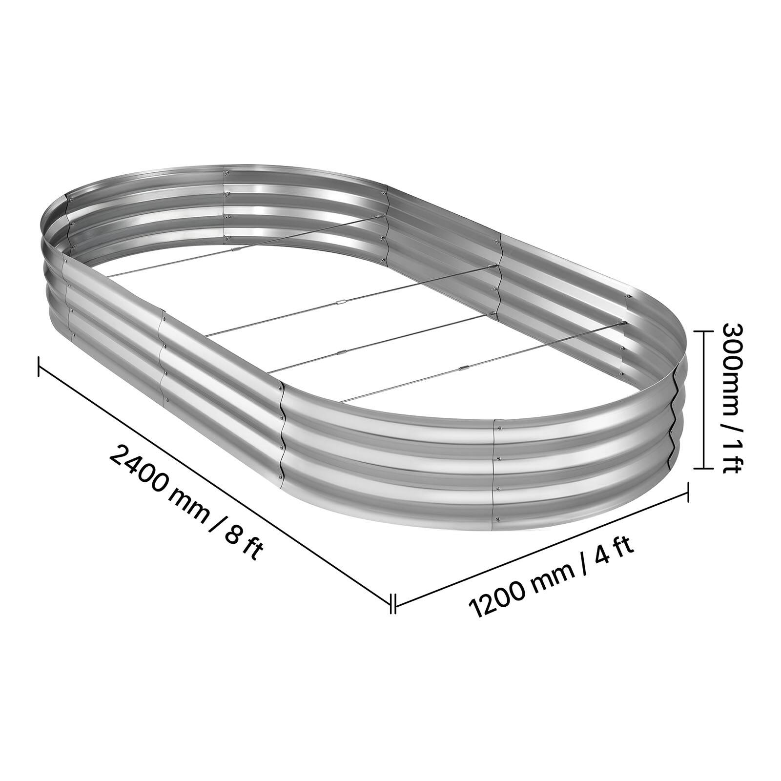 2400 mm / 8 ft  
1200 mm / 4 ft  
300 mm / 1 ft