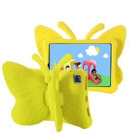 Dteck - For Apple iPad (A16) 11" 2025 /10th Gen 2022 Kid Case Butterfly Kickstand Light EVA Full Body Drop Protective Cover - Yellow