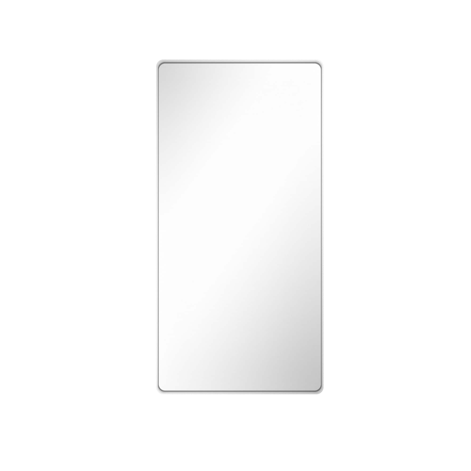 Boyel Living - 28-Inch x 60-Inch Rectangular Aluminum-Framed Bathroom Wall Mirror - White price history on PriceWatchPro