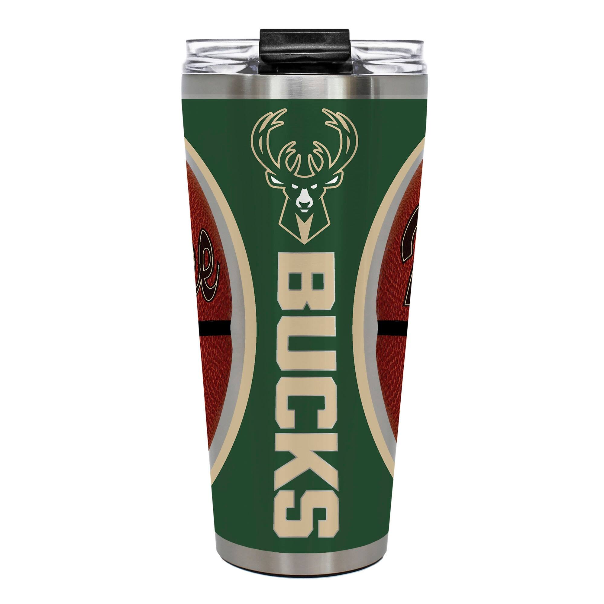 Great American Products - Milwaukee Bucks 32oz. Big Slim Game Ball Travel Tumbler - Brown price history on PriceWatchPro
