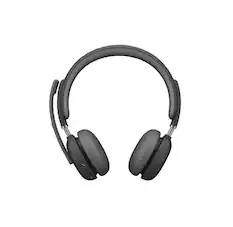 Front. Logitech - Logitech Zone Wireless 2 Headset UC Version - Graphite.