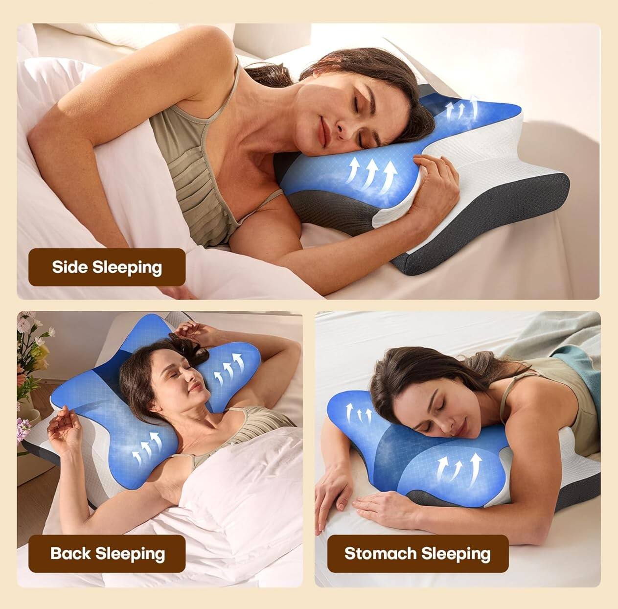 Side Sleeping  
Back Sleeping  
Stomach Sleeping