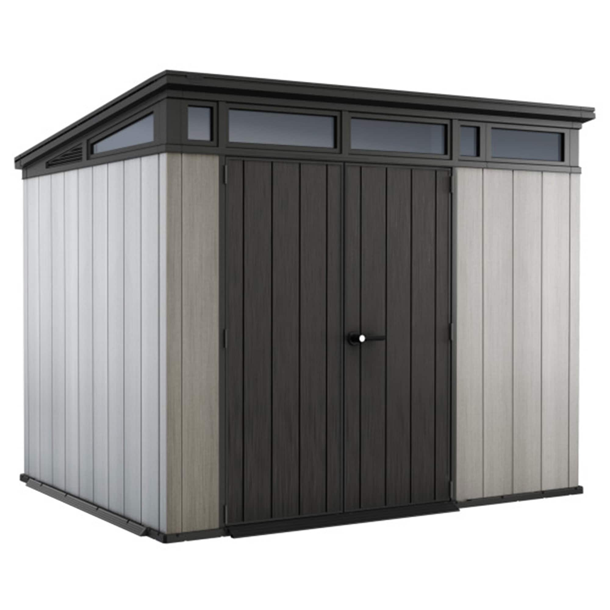 Keter Artisan 9x7 Foot Large Outdoor Shed with Floor with Modern