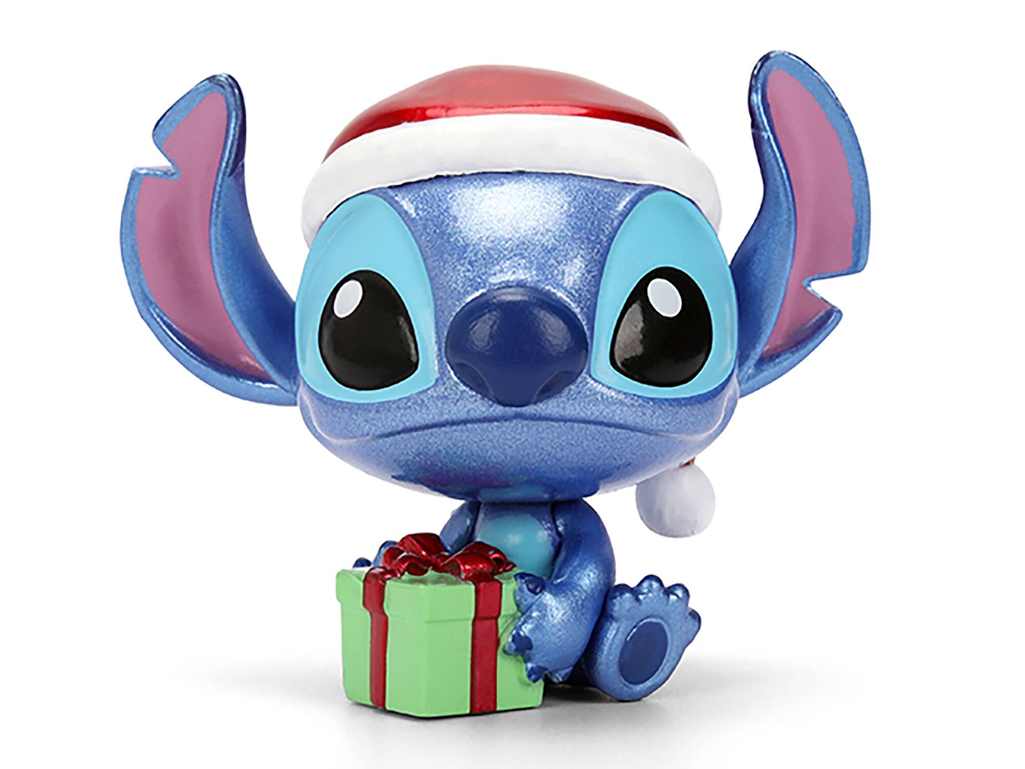 Angle. Jada - Set of 4 Diecast Figures "Disney's Stitch Christmas Edition" "Metalfigs" Series by Jada - Multicolor.
