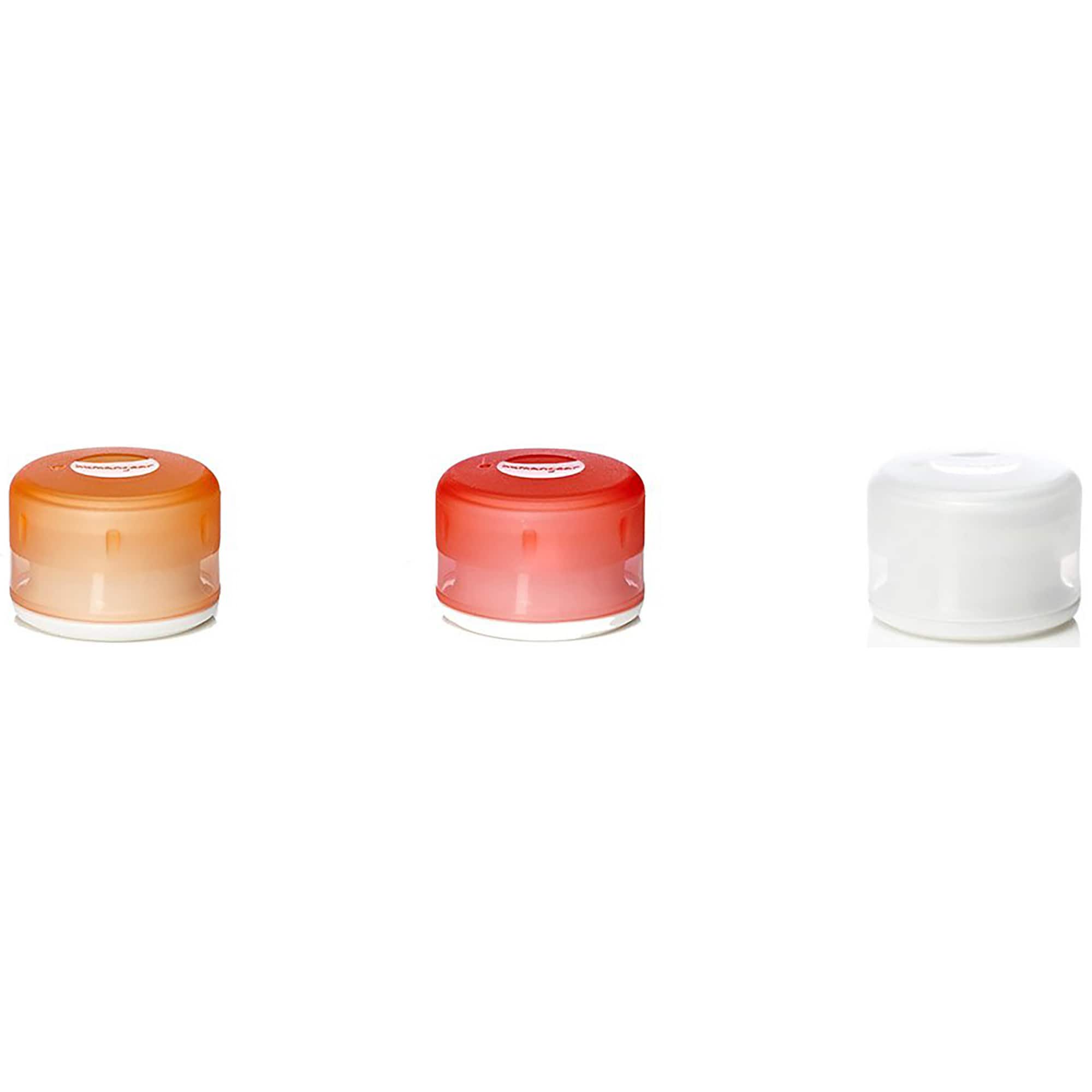 Humangear - GoTubb Hard Container 3-Pack - Small - Clear/Orange/Red