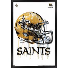 Trends International - New Orleans Saints 24.25'' x 35.75'' Framed Helmet Poster - Multicolor