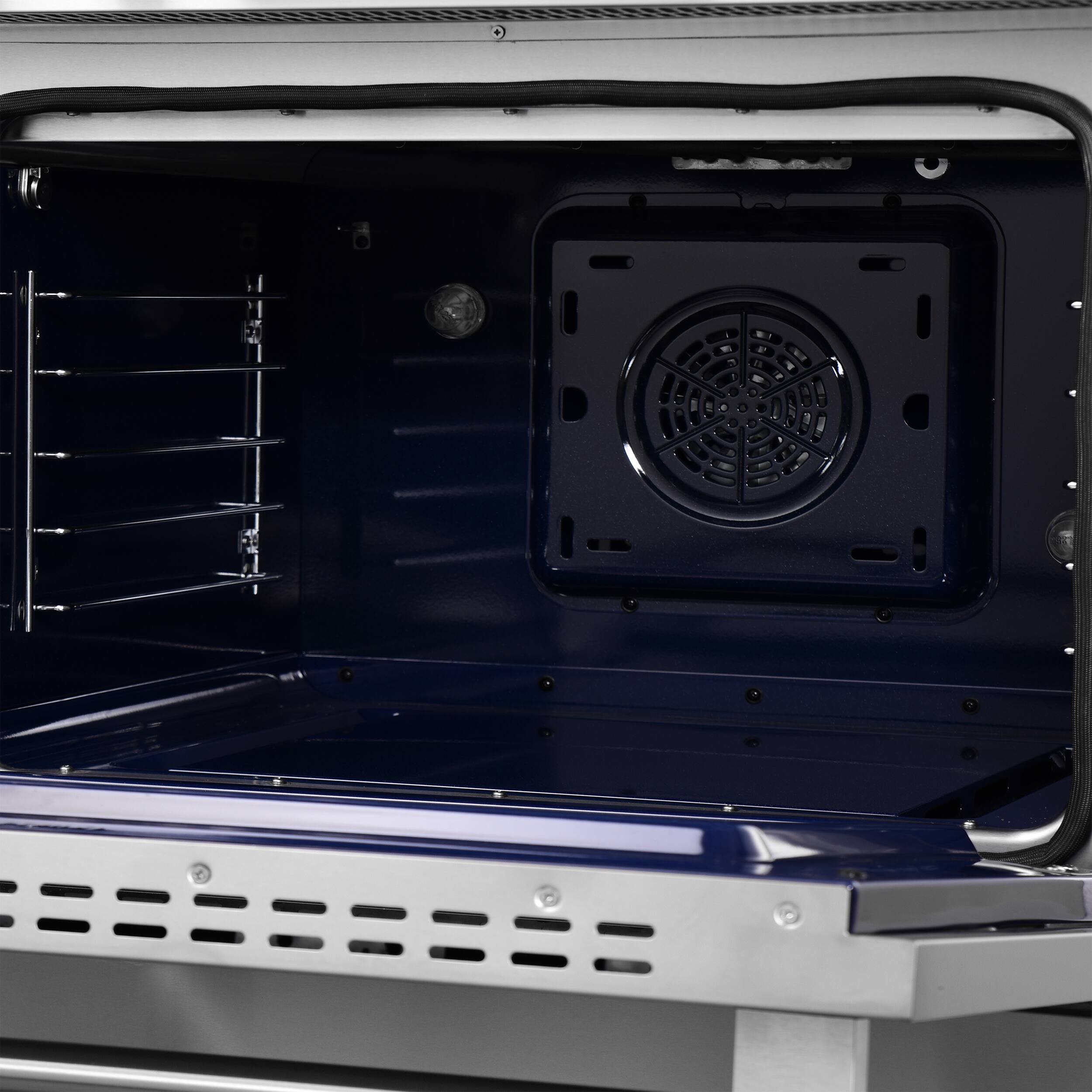 Alt View 16. Forno Appliances - Maximus 5.36 Cu. Ft. Freestanding Electric Induction Range with Air Fryer - Stainless Steel.