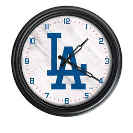 Holland Bar Stool Co. - Los Angeles Dodgers Indoor/Outdoor LED Wall Clock - Multicolor