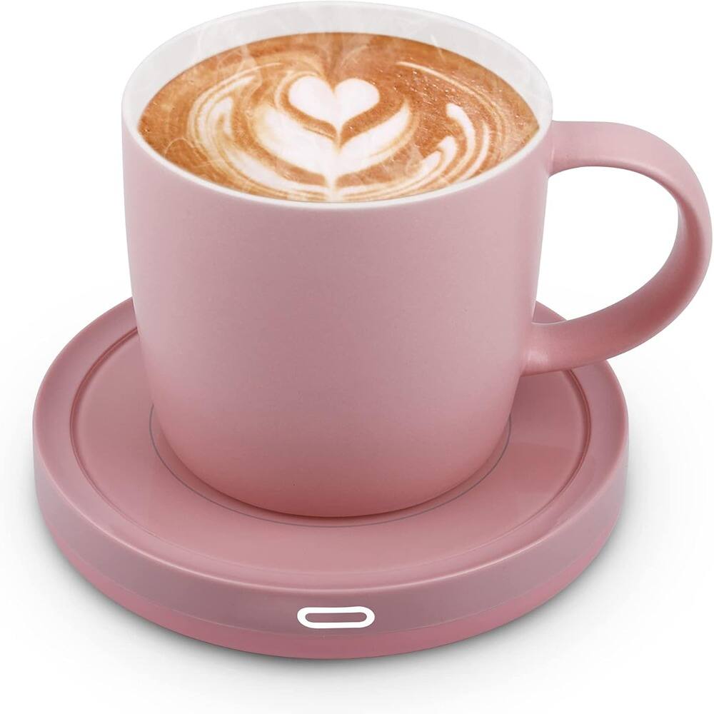 Front. Schertz - Smart 14oz Coffee Mug Warmer with Auto On/Off, Gravity Induction, Pink - Pink.