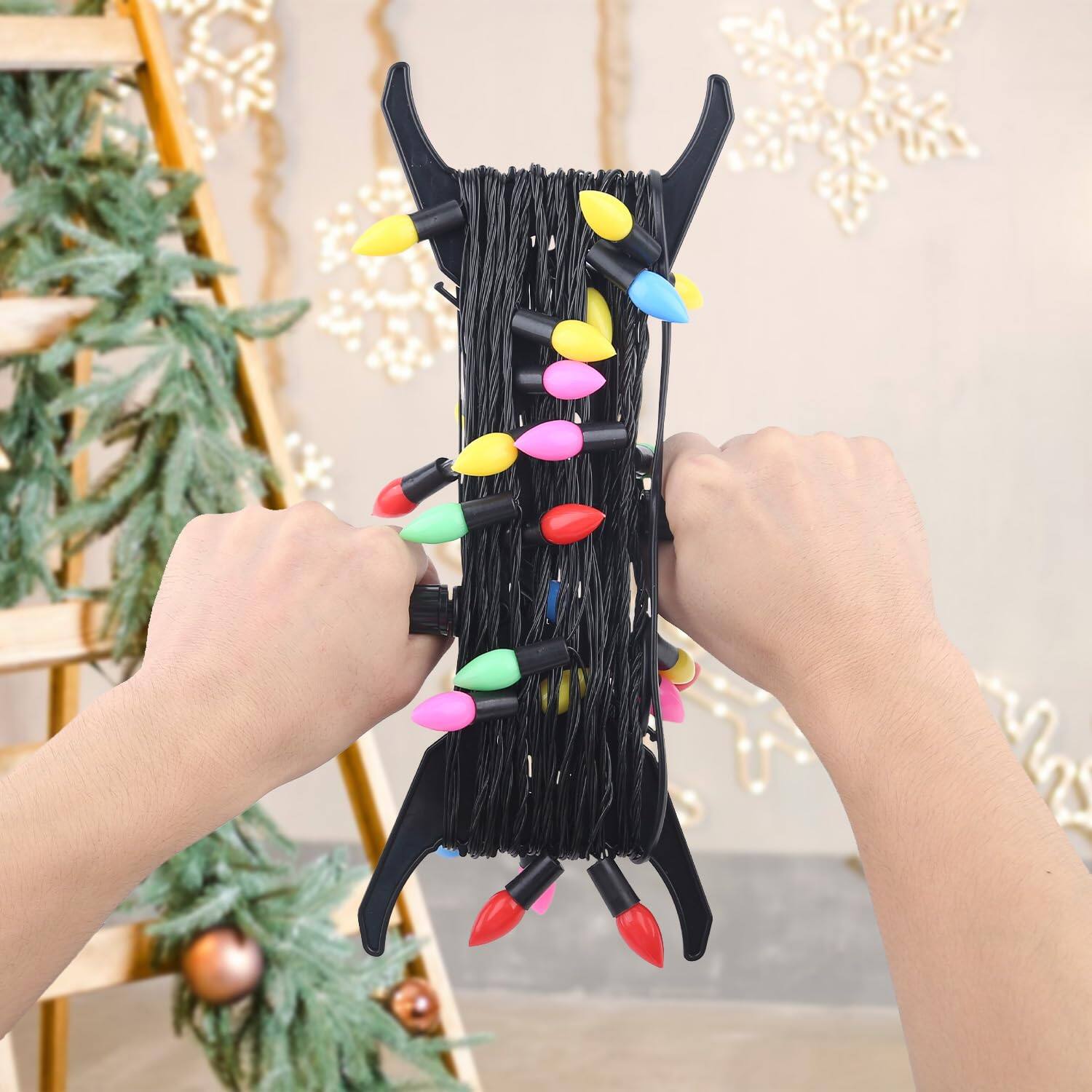 Alt View 7. Paradigms Interiors - Christmas Lights Storage Holder Wind Up Organize And Simplify Extension Cords Garland Holiday Light For Tre... - Default.