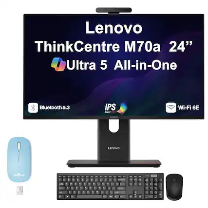 Lenovo ThinkCentre M70a 24" Ultra 5 All-in-One
Bluetooth 5.3
IPS SuperCLEAR
Wi-Fi 6E