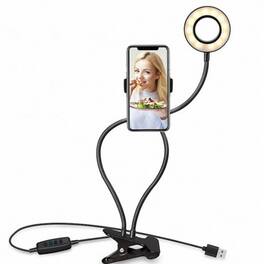 Stock Preferred - LED Selfie Ring Light with Clamp & Adjustable Stand