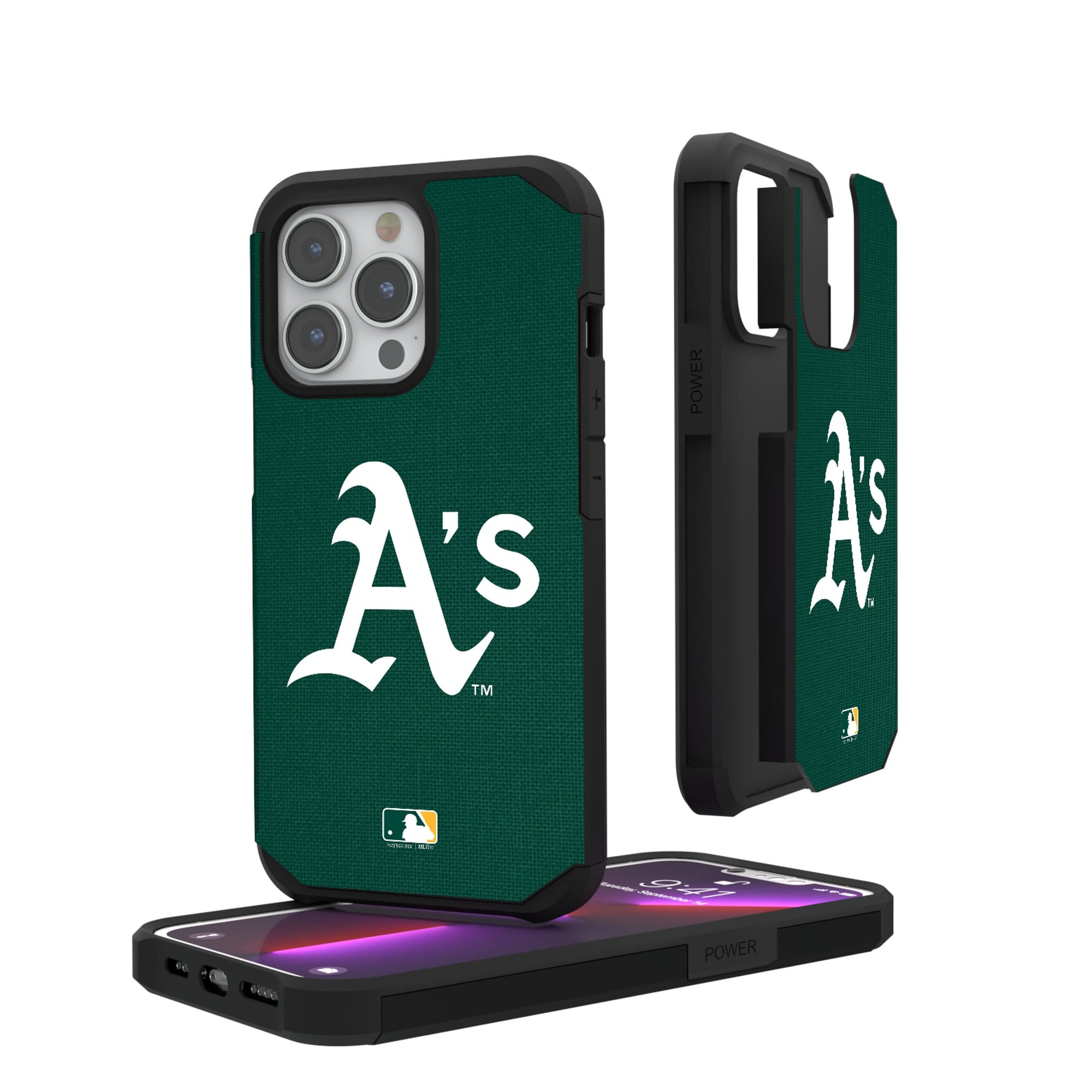 Keyscaper - MLB - Athletics iPhone Solid Design Rugged Case - 16 Pro - Multicolor price history on PriceWatchPro