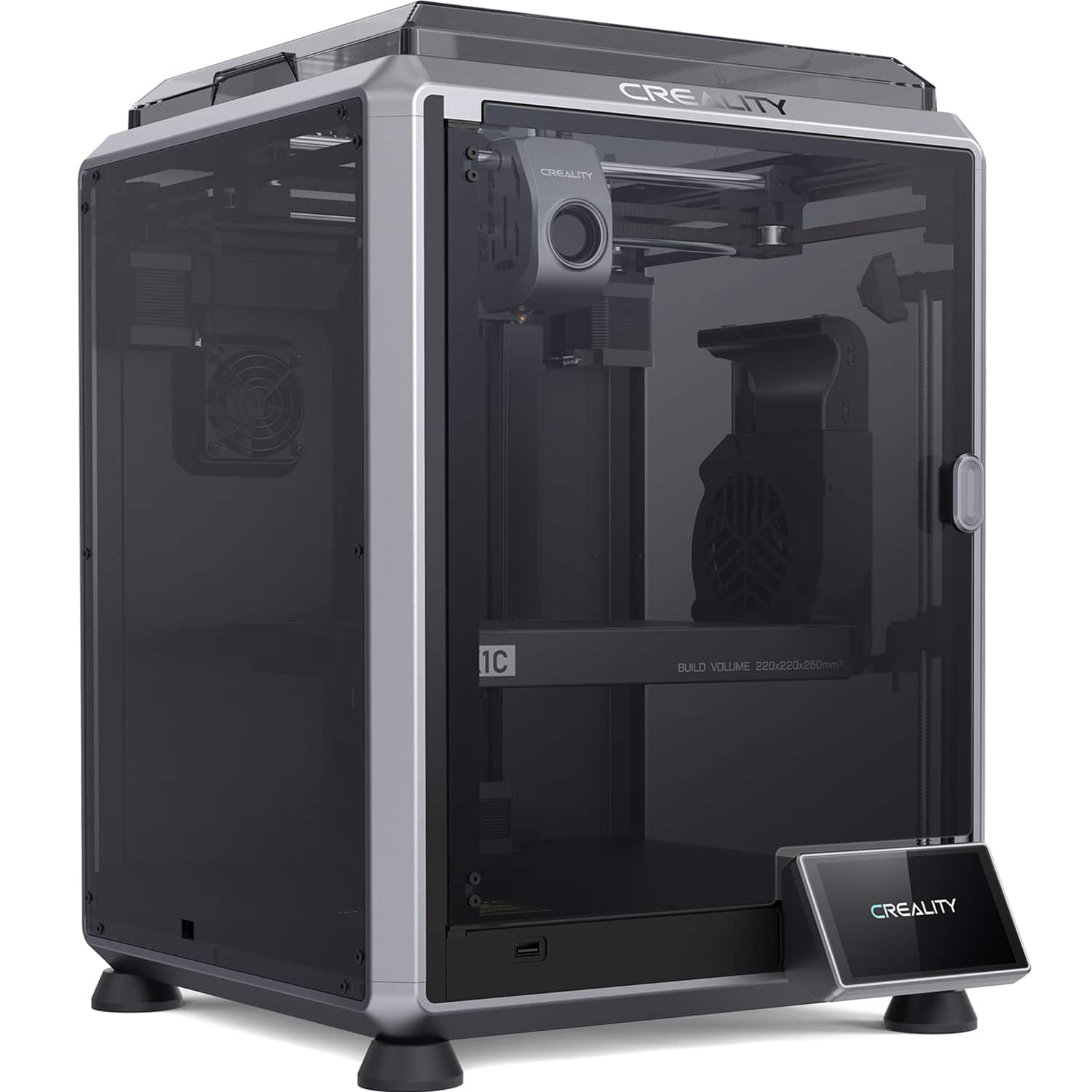 Alt View 11. Creality - K1C Speedy 3D Printer Basic Combo - Black.