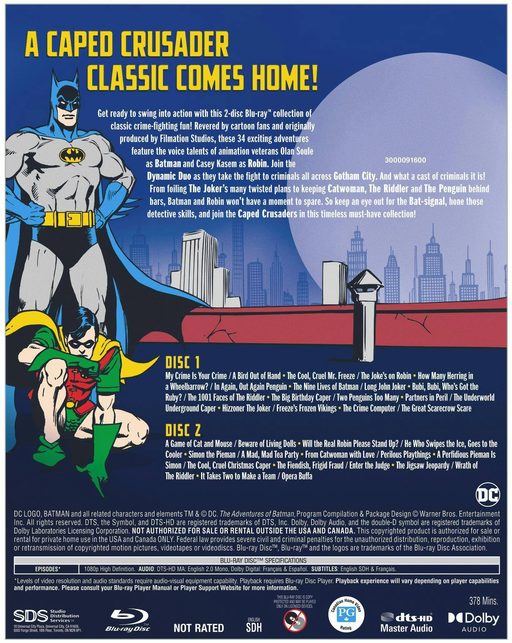 Angle. The Adventures of Batman: The Complete Collection [Blu-ray].