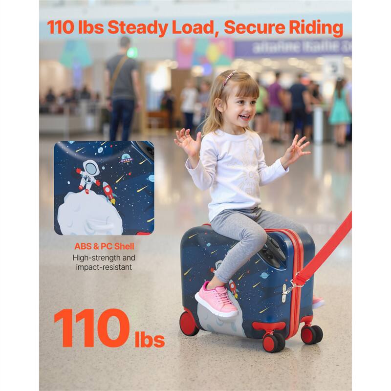 110 lbs Steady Load, Secure Riding  
ABS & PC Shell  
High-strength and impact-resistant  
110 lbs
