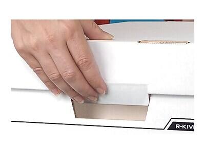 Alt View 2. Bankers Box - R-Kive Heavy-Duty FastFold File Storage Boxes, Lift-Off Lid, Letter/Legal Size/ 12/Carton - White and Black.