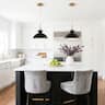 Parrot Uncle - Modern 1-Light Hanging Pendant Light with Wood and Brass Accents - Black