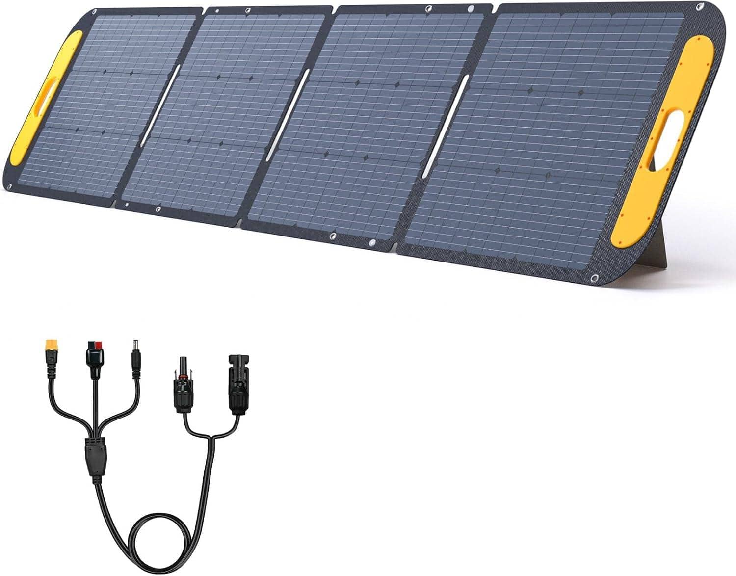 VTOMAN - VS200 200W 19V Portable Solar Panel, 23% Efficiency, IP67 Waterproof, with Stand for Backyard/Off-Grid Power