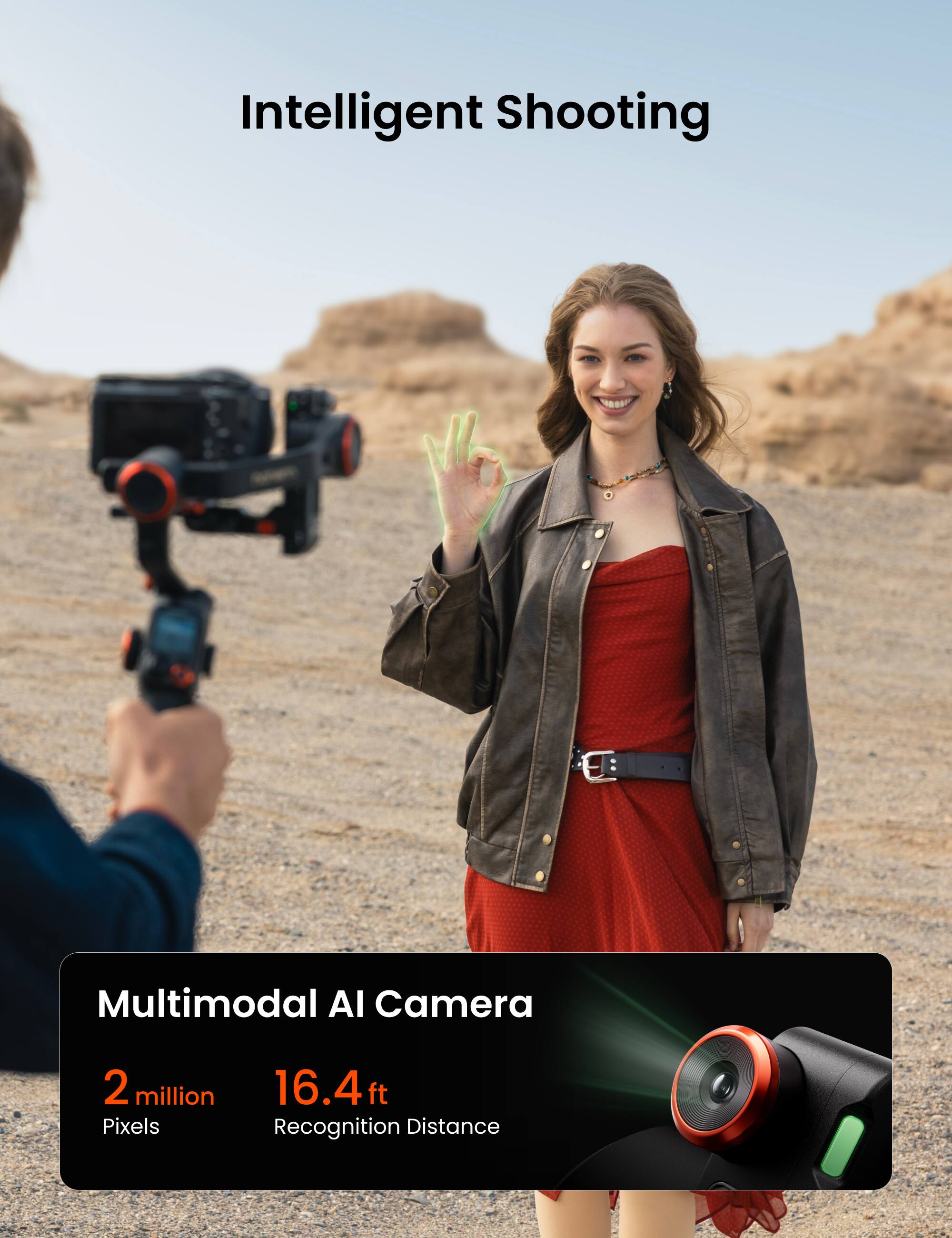 Intelligent Shooting

Multimodal AI Camera

2 million Pixels

16.4 ft Recognition Distance