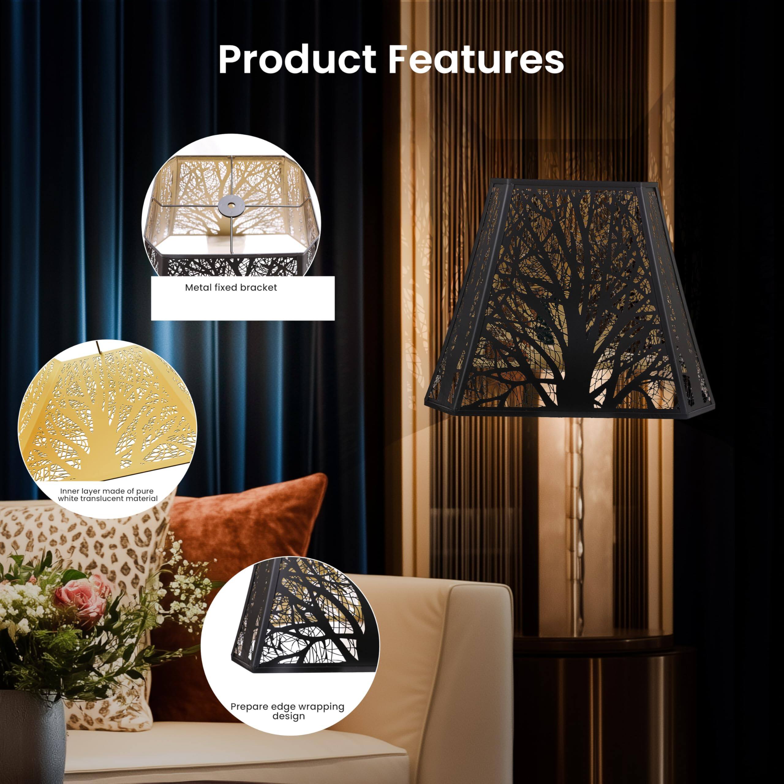 Product Features
Metal fixed bracket
Inner layer made of pure white translucent material
Prepare edge wrapping design