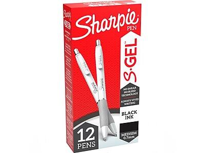 Sharpie Pen  
S.GEL  
No Smear No Bleed Technology  
Always Vivid Writing  
Black Ink  
Medium 0.7mm  
12 Pens