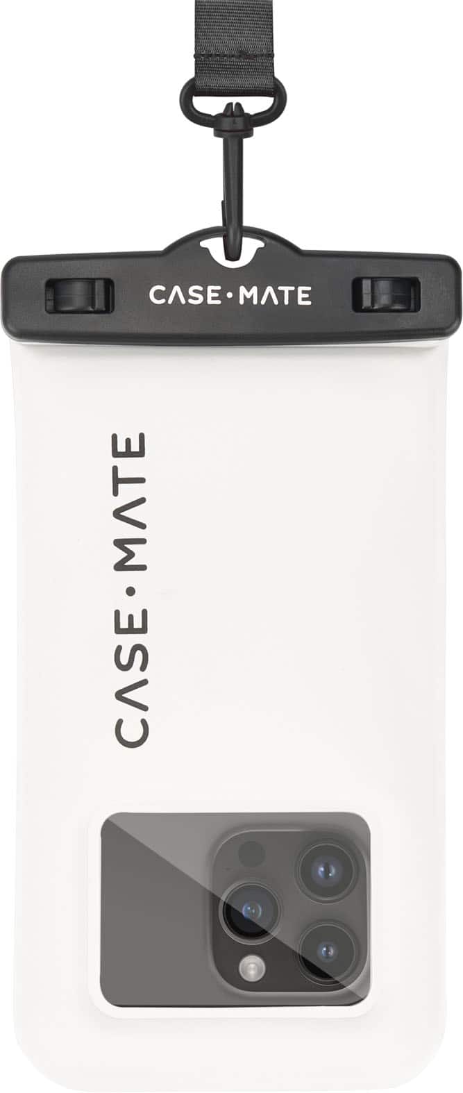 Case-Mate - Sand Dollar Waterproof Floating Pouch for most Cell Phones - Gray/Black - Front_Zoom