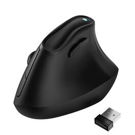 Cozy Serene - Wireless Mouse 57° Tower Vertical Quiet Ergo Bluetooth(bt5.0 Bt3.0)&2.4g (800/1200/2400/2400/4000) - Wireless - Black