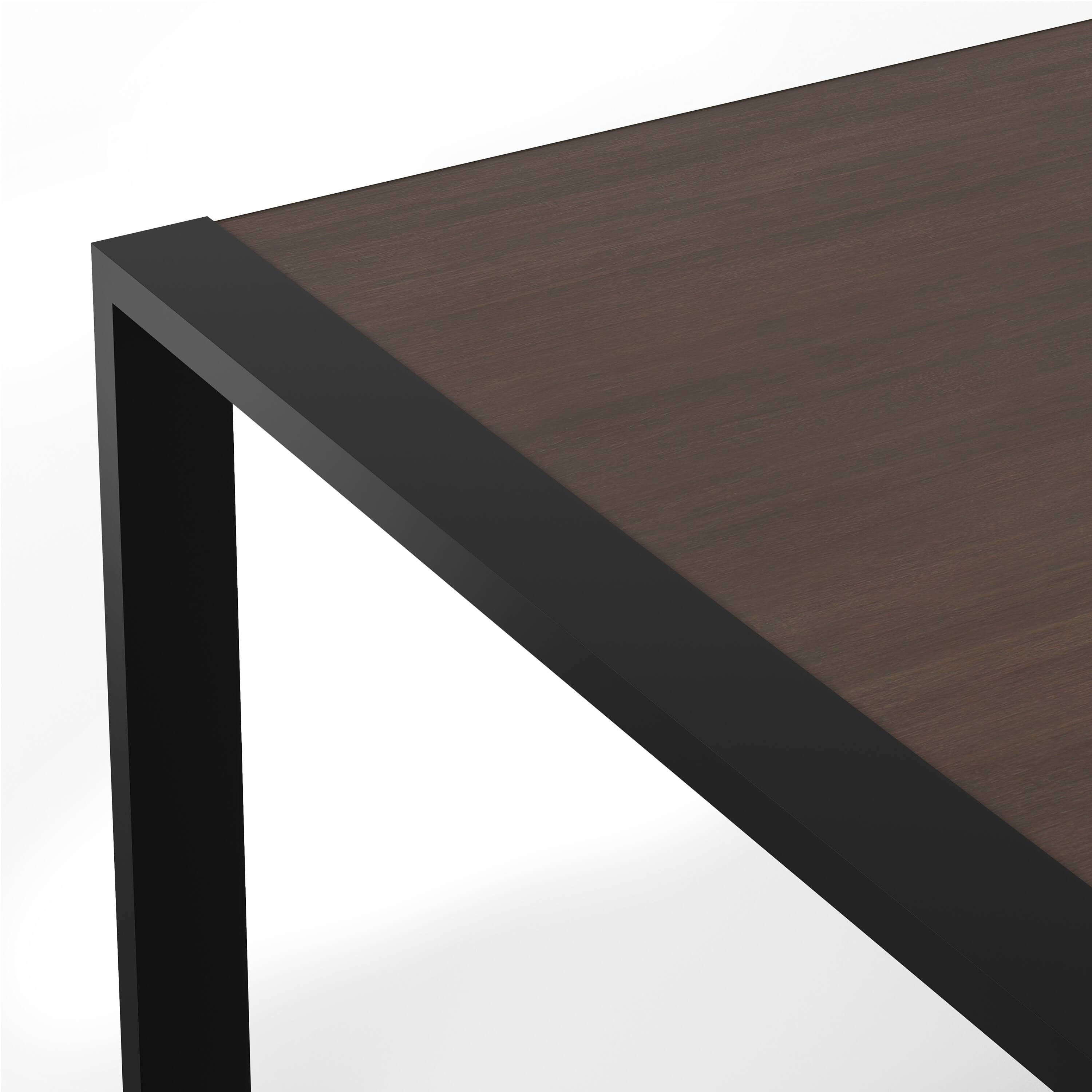 Alt View 6. Simpli Home - McKenzie 66 inch x 40 inch Rectangle Modern Industrial Dining Table in Smoky Grey - Smoky Grey.