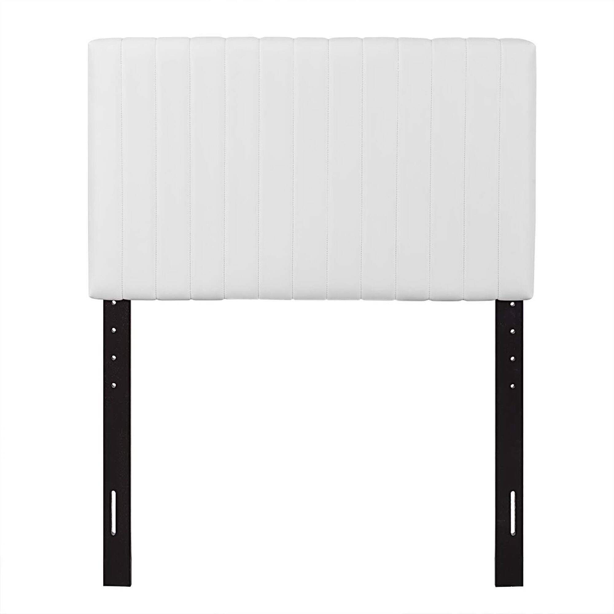 Alt View 1. Modway - Keira Faux Leather Twin Headboard by Modway - White.