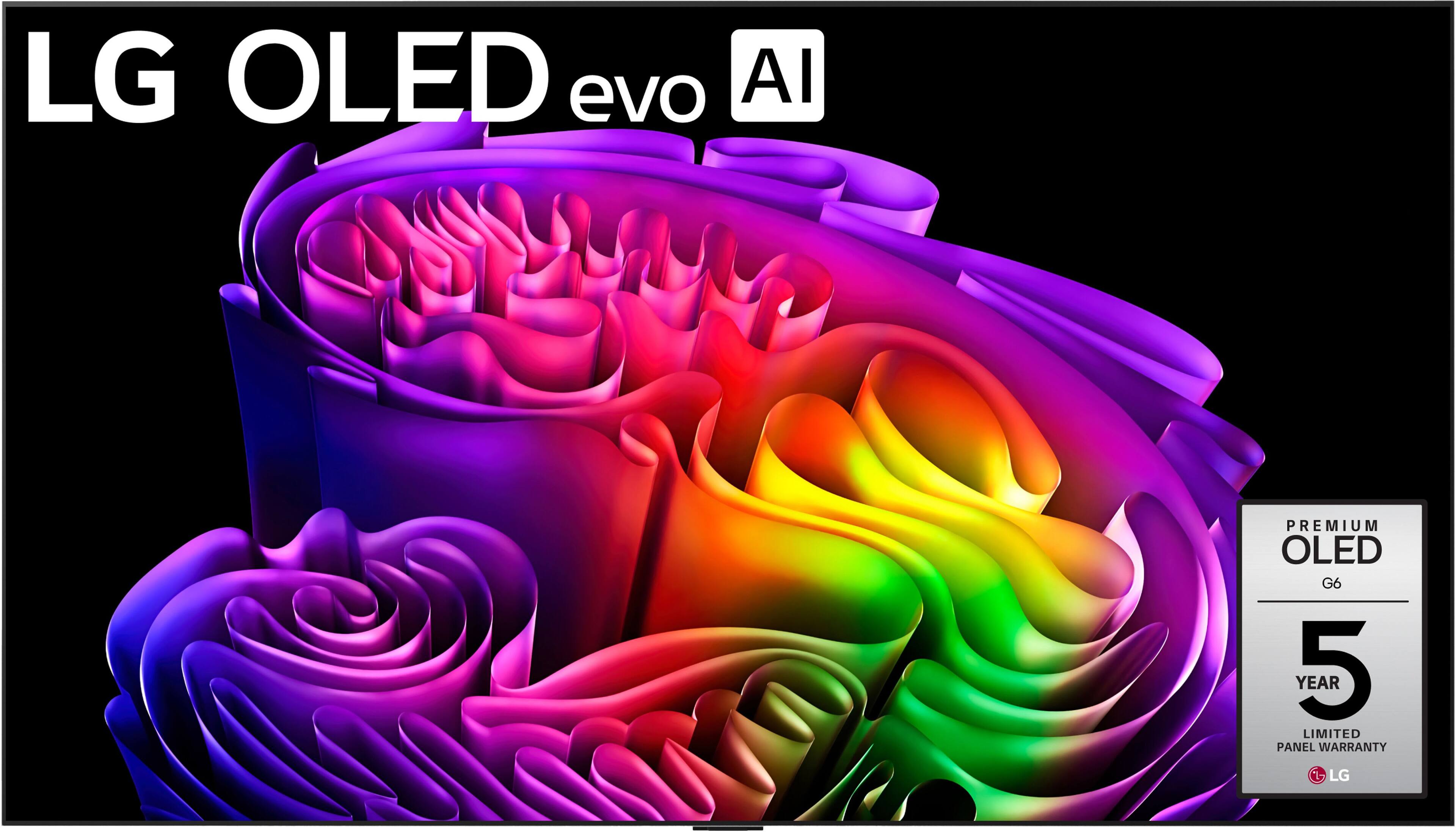 LG OLED evo AI  
PREMIUM OLED G6  
5 YEAR LIMITED PANEL WARRANTY
