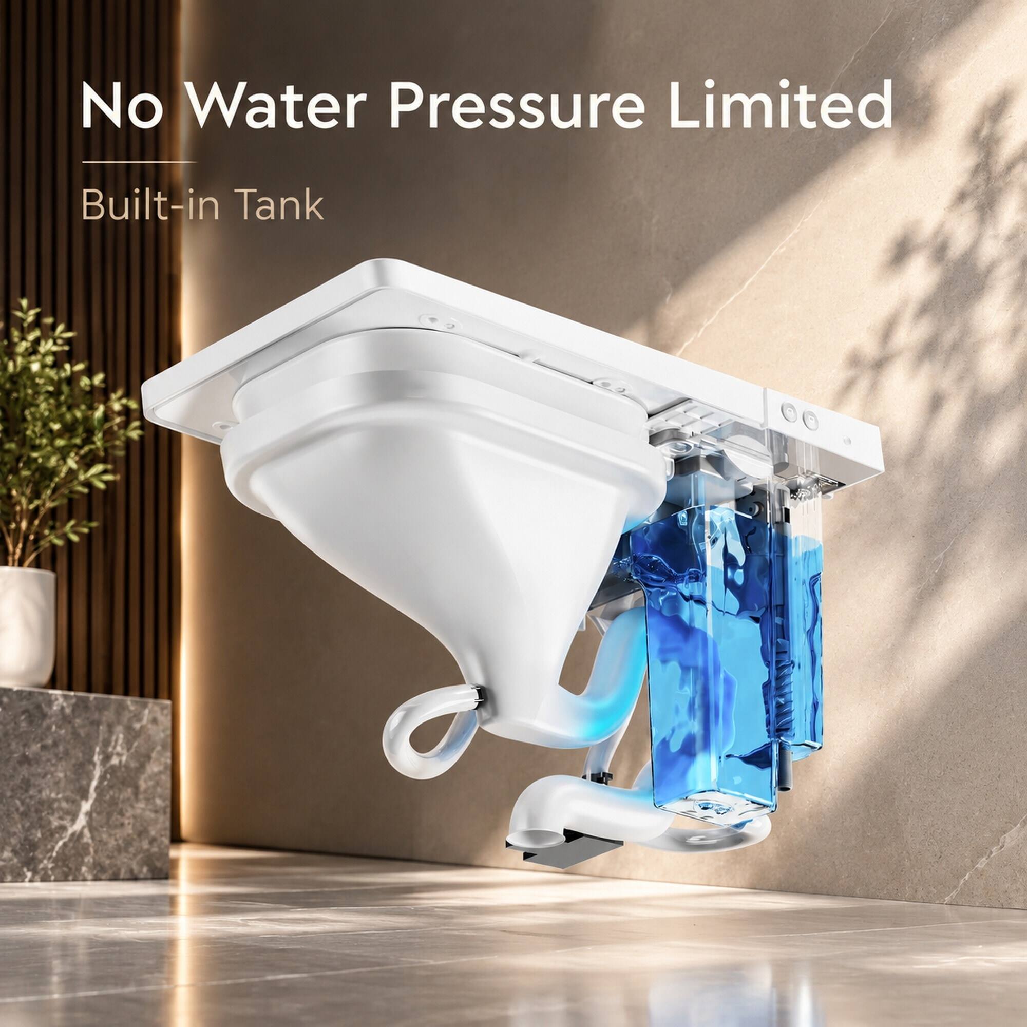 No Water Pressure Limited  
Built-in Tank