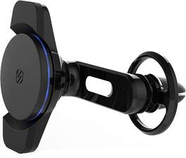 Scosche - Magic Mount Charge Vent Wireless Charging Magnetic Mount | Color: - Black